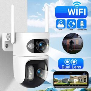 6MP HD FUNK WLAN WIFI IP NETZWERK CAMERA Outdoor AUßEN ÜBERWACHUNGSKAMERA Neu