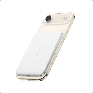 Anker Nano Power Bank, Ultra Slim 5000 mAh Magnetic Power Bank, Qi2 Certified, 15W Max Ultra-Fast Charging, MagSafe Compatible, Portable Charger, Ergonomic Design, for iPhone...