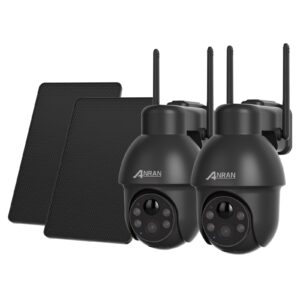 ANRAN Solar Kamera FUNK ÜBERWACHUNGSKAMERA Outdoor WLAN WIFI IP CAMERA Set AUßEN