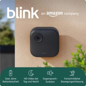 Blink Outdoor 4 camera | Wireless HD smart security camera, two-year battery life, enhanced motion detection, works with Alexa | Add-on camera only | IP65