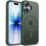 CACOE Case for iPhone 17, Camera Protection, Compatible with MagSafe, Shockproof, Scratch-Resistant, Magnetic Back Mobile Phone Case for iPhone 17, Translucent