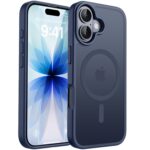 CACOE Case for iPhone 17 with Camera Protection, Compatible with MagSafe, Shockproof, Scratch-Resistant, Magnetic Back Mobile Phone Case for iPhone 17 Case, Translucent