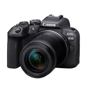 Canon EOS R10 Camera Mirrorless Camera + RF-S 18-150 mm F4.5-6.3 is STM Lens (Hybrid Camera, DSLR Upgrade, 15 B/s, 4K Videos, Dual Pixel CMOS AF II Focus System, WLAN) Black
