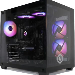 CYBERPOWERPC Luxe Gaming PC - AMD Ryzen 7 9800X3D, Nvidia RTX 5070 Ti 16GB, 32GB RAM, 1TB NVMe SSD, 750W 80+ PSU, Water Cooling, Windows 11, Ark RGB