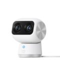 eufy S350 Indoor Security Cam, Dual Cameras, 4K UHD Resolution, Surveillance Camera with 8× Zoom and 360° PTZ, Human/Animal AI, Ideal for Baby Monitor/Pet Camera/Home...