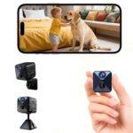 First 4K Mini Camera Completely Upgraded Surveillance Camera Indoor Battery 2.4 GHz WiFi Camera Surveillance Indoor with 2800 mAh Battery for Long Runtime, Motion Sensor, Night...