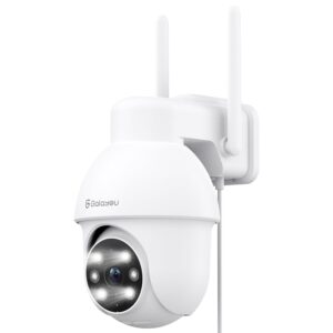 GALAYOU 2K Outdoor Surveillance Camera, 360° PTZ WLAN IP Camera Surveillance Outdoor, WiFi Outdoor Camera with Colour Night Vision, 2-Way Audio, IP65 Weatherproof for...