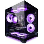 Gaming PC Venom Black Air Cooling RGB, up to 128GB RAM, GTX 1660S/RTX 3050/ RTX 5060, up to 2TB SSD, Intel E5, WiFi, BT (1st Graphics Card: NVIDIA GTX 1660 SUPER, 32GB RAM |...
