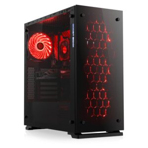 Gaming PC with Windows 11 Home, AMD Ryzen 5 5500 6 x 3.6 GHz, RTX 3050, 1000 GB M.2 NVMe, 32 GB DDR4 RAM, WiFi, Computer for Gamers, Gamer Desktop Computer for Gaming, A10170