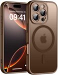 Helssitot For iPhone 16 Pro Case with Magsafe, Military Grade Shockproof Anti-Fingerprint Magnetic Back Matte Case for iPhone 16 Pro, Desert Colour