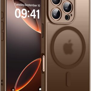 Helssitot For iPhone 16 Pro Case with Magsafe, Military Grade Shockproof Anti-Fingerprint Magnetic Back Matte Case for iPhone 16 Pro, Desert Colour