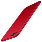 iPhone 7 Case, TORRAS Ultra-Thin Case with [Free Tempered Glass Screen Protector], Simple Stylish Fully Protective Matt Cover for Apple iPhone 7 4.7" - Lucky Red