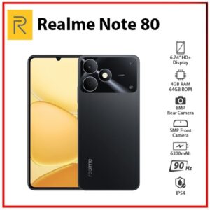 NEW Realme Note 80 4GB+64GB BLACK Global Ver. Dual SIM Android Mobile Phone