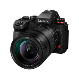 Panasonic LUMIX S1RII System Camera with 24-105 mm F4 Lens Kit, 44.3MP Full Frame Sensor, 8K Video, Phase Hybrid AF, Dual I.S., 32-Bit Audio, OLED Viewfinder - Camera & Lens Set