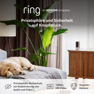 Ring Indoor Camera (2nd Gen) | Plug-In Pet Security Camera | 1080p HD, Two-Way Talk, Wifi, Privacy Cover, DIY | alternative to CCTV system | 30-day free trial of Ring Home