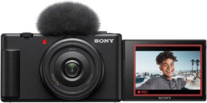 Sony Vlog Camera ZV-1F | Digital Camera (Folding and Rotating Display, 4K Video, Slow Motion, Vlog Functions) - Black