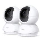 Tapo TP-Link C200P2 360° Indoor Surveillance Camera, 1080P, Night Vision, Motion Detection, Two-Way Audio, Compatible with Alexa & Google Assistant, for Babies/Pets, Pack of 2 C200