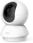 TP-Link Tapo C200 WiFi IP Camera (Lens Pan and Tilt, 1080p Resolution, 2-Way Audio, Night Vision, up to 9m, up to 128GB Local Memory on SIM Card) White