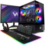 Vibox I-96 Gaming PC Set Complete • Monitor 22 Inch • AMD Ryzen 3 3200G 4.0GHz • Radeon Vega 8 • 8GB RAM • 480GB SSD • Linux OS • WLAN